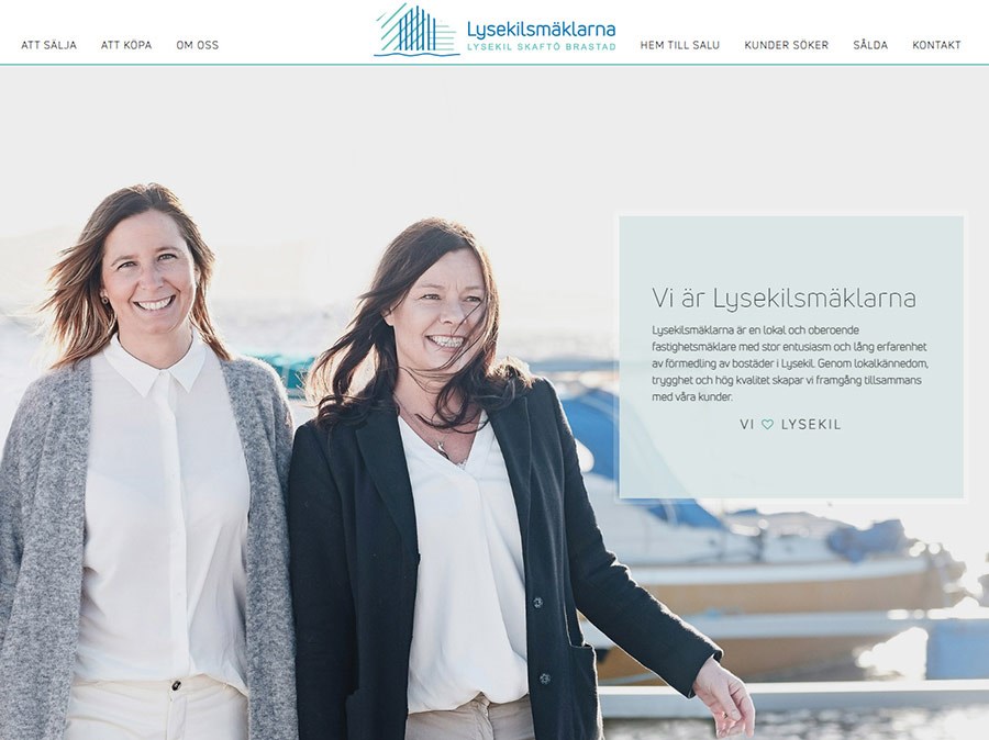 Webbplats och integrationer för Lysekilsmäklarna