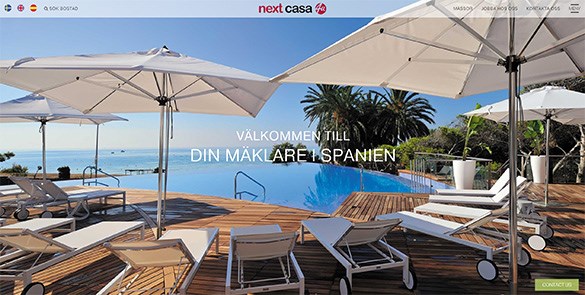 Webbplats och integrationer för Next Casa 4u