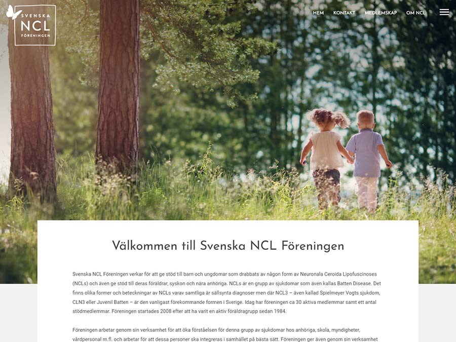 Webbplats och digital närvaro för Svenska NCL-Föreningen