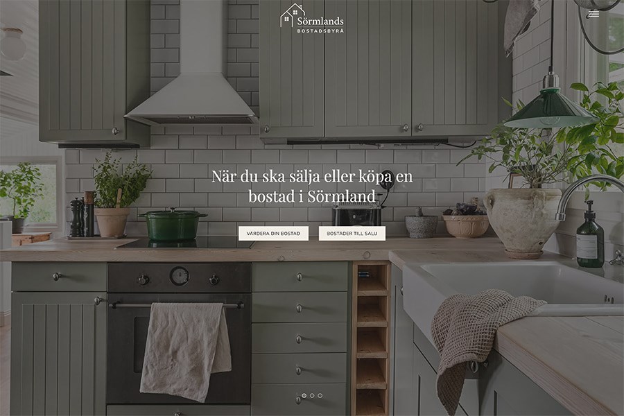 Webbplats och integrationer för Sörmlands Bostadsbyrå